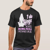 Yoga Punching People T-Shirt (Vorderseite)