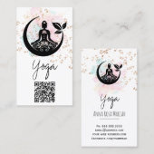 *~*Yoga QR AP33 Rainbow Lotus Spirituell Visitenkarte (Vorne/Hinten)