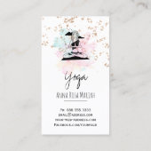 *~*Yoga QR AP33 Rainbow Spirituelle Cloud Visitenkarte (Rückseite)