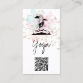 *~*Yoga QR AP33 Rainbow Spirituelle Cloud Visitenkarte (Vorderseite)