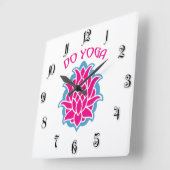 Yoga Quadratische Wanduhr (Winkel)