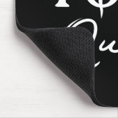 Yoga Queen-Maus-Padmatte mit Silhouette der Pose Mousepad (Ecke)