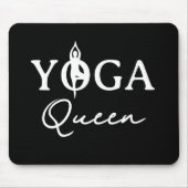 Yoga Queen-Maus-Padmatte mit Silhouette der Pose Mousepad (Vorne)