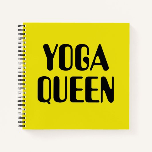 Yoga-Queen-Notebook Notizblock (Vorderseite)
