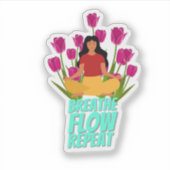 Yoga Quote Sticker (Vorderseite)