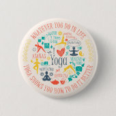 Yoga Quotes Button (Vorderseite)