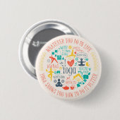 Yoga Quotes Button (Vorne & Hinten)