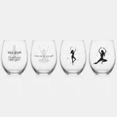 YOGA Quotes-Set 4 Weinglas Ohne Stiel (Hinten)