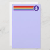 Yoga Rainbow Briefpapier (Vorne/Hinten)