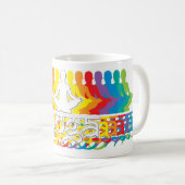 Yoga Rainbow Intentionen Kaffee Tasse (VorderseiteRechts)