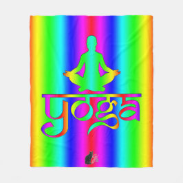 Yoga Rainbow Intentions Fleecedecke