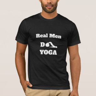 *~* Yoga Real Men Do YOGA Black T-Shirt