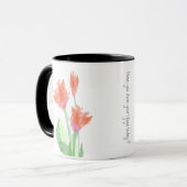 Yoga Red Tulips Tasse (Vorderseite Links)