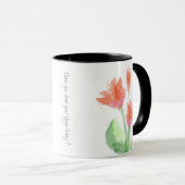 Yoga Red Tulips Tasse (VorderseiteRechts)