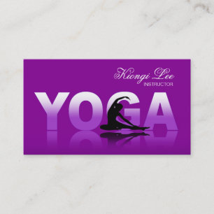 Yoga-Reflexionen, Yoga-Lehrer, Yoga-Klasse Visitenkarte