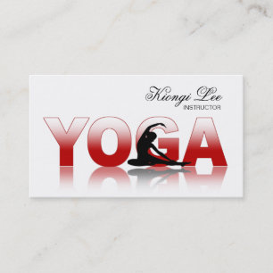 Yoga-Reflexionen, Yoga-Lehrer, Yoga-Klasse Visitenkarte