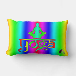 Yoga-Regenbogen-Intentionen Lendenkissen