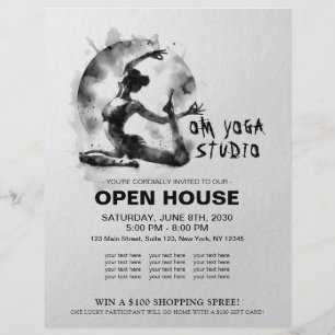 Yoga Reiki Einbeinige Königtaube-Pose Flyer