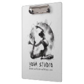 Yoga Reiki Einbeinige Königtaube-Pose Klemmbrett (Links)