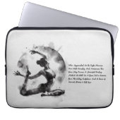 Yoga Reiki Einbeinige Königtaube-Pose Laptopschutzhülle (Vorderseite)