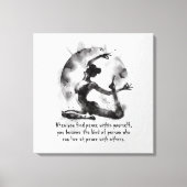 Yoga Reiki Einbeinige Königtaube-Pose Leinwanddruck (Vorderseite)