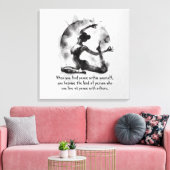 Yoga Reiki Einbeinige Königtaube-Pose Leinwanddruck (Insitu (Wohnzimmer))