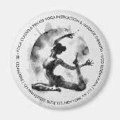 Yoga Reiki Einbeinige Königtaube-Pose Magnet (Vorne)