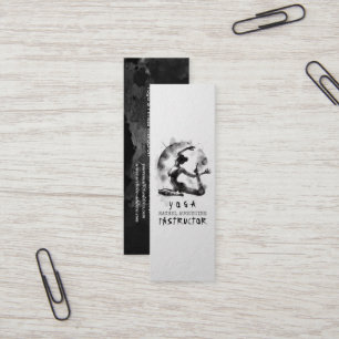 Yoga Reiki Einbeinige Königtaube-Pose Mini Visitenkarte