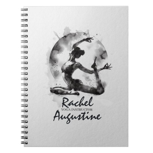 Yoga Reiki Einbeinige Königtaube-Pose Notizblock (Vorderseite)