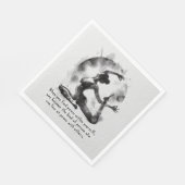 Yoga Reiki Einbeinige Königtaube-Pose Serviette (Ecke)