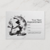 Yoga Reiki Einbeinige Königtaube-Pose Terminkarte (Vorderseite)