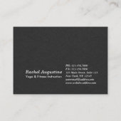 Yoga Reiki Einbeinige Königtaube-Pose Terminkarte (Rückseite)