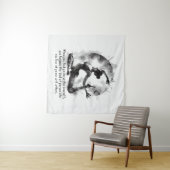 Yoga Reiki Einbeinige Königtaube-Pose Wandteppich (Beispiel (Horizontal))