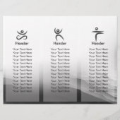 Yoga Reiki Einbeinige Königtaube Pose Wasserfarbe (Rückseite)