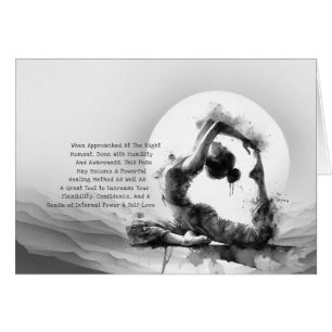 Yoga Reiki Einbeinige Königtaube Pose Wasserfarbe