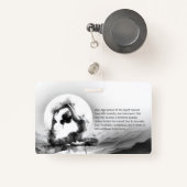 Yoga Reiki Einbeinige Königtaube Pose Wasserfarbe Ausweis (Vorderseite mit Rechteck)