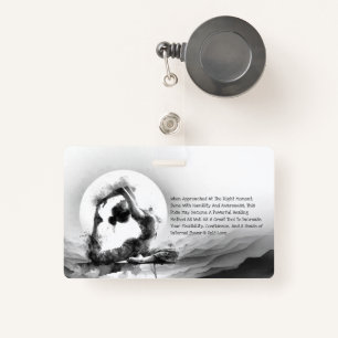 Yoga Reiki Einbeinige Königtaube Pose Wasserfarbe Ausweis