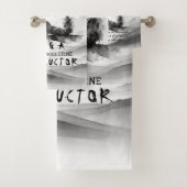 Yoga Reiki Einbeinige Königtaube Pose Wasserfarbe Badhandtuch Set (Insitu)