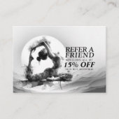 Yoga Reiki Einbeinige Königtaube Pose Wasserfarbe Empfehlungskarte (Vorderseite)