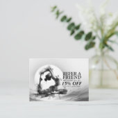 Yoga Reiki Einbeinige Königtaube Pose Wasserfarbe Empfehlungskarte (Stehend Vorderseite)