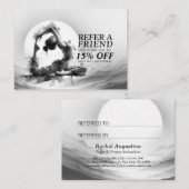 Yoga Reiki Einbeinige Königtaube Pose Wasserfarbe Empfehlungskarte (Vorne/Hinten)