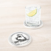 Yoga Reiki Einbeinige Königtaube Pose Wasserfarbe Getränkeuntersetzer (Seite)