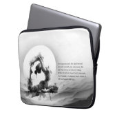 Yoga Reiki Einbeinige Königtaube Pose Wasserfarbe Laptopschutzhülle (Vorderseite Links)