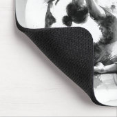 Yoga Reiki Einbeinige Königtaube Pose Wasserfarbe Mousepad (Ecke)