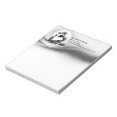 Yoga Reiki Einbeinige Königtaube Pose Wasserfarbe Notizblock (Rotiert)