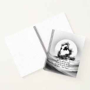 Yoga Reiki Einbeinige Königtaube Pose Wasserfarbe Notizblock