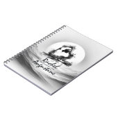 Yoga Reiki Einbeinige Königtaube Pose Wasserfarbe Notizblock (Linke Seite)