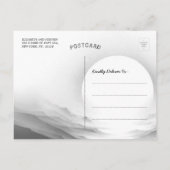 Yoga Reiki Einbeinige Königtaube Pose Wasserfarbe Postkarte (Rückseite)