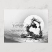 Yoga Reiki Einbeinige Königtaube Pose Wasserfarbe Postkarte (Vorderseite)