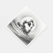 Yoga Reiki Einbeinige Königtaube Pose Wasserfarbe Serviette (Ecke)